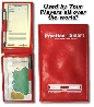 yardage book cover red