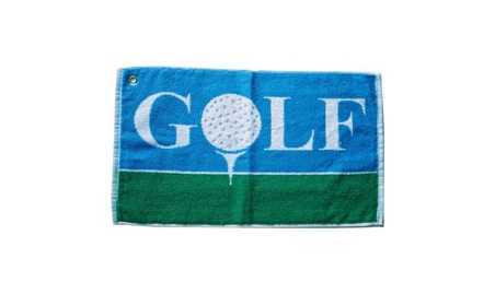 golf towel with holder