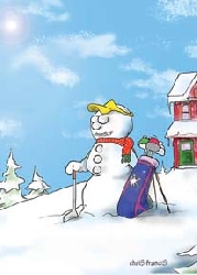 golf kort vinter motiv!