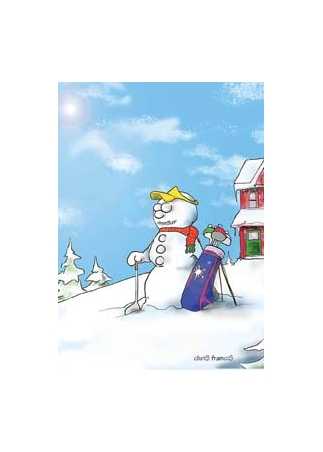 golf kort vinter motiv!