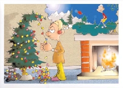 Christmas card golf dreaming of a green Christmas!