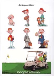 gratulationskort pension golf!