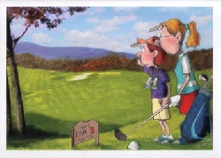 gratulationskort golf!