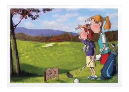 birthday card golf!