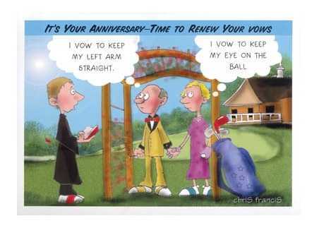 happy anniversary card golf!