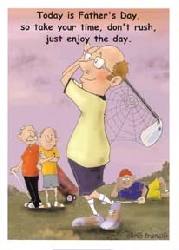 Father's Day card golf!