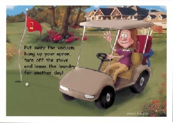 Mother's Day card golf!