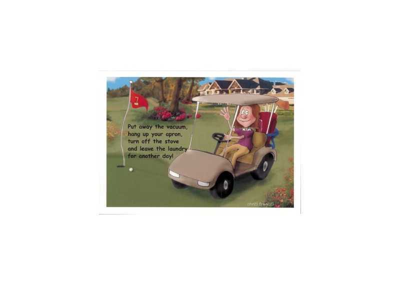 Mother's Day card golf!