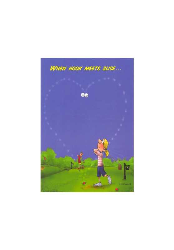 Valentines Day card golf!