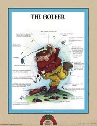golf lithograph