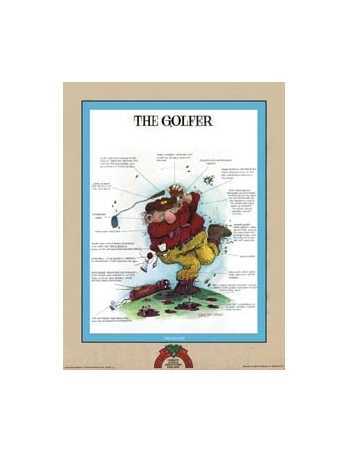 golf lithograph