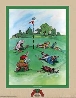 golf bild humor litografi!