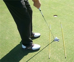 Golf sikt pinnar 2-pack