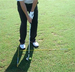 Golf sikt pinnar 2-pack