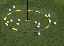 Putt-green mål-cirkel liten