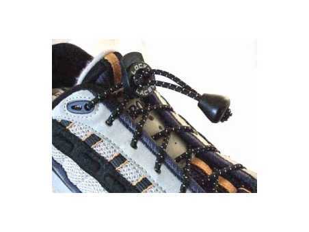 Elastic Shoe Laces Lock Laces black