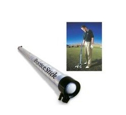 Practice Stick holds 24 golfballs