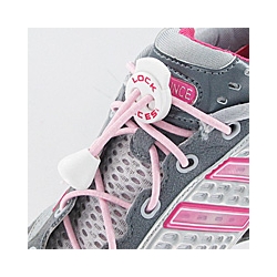 Elastiska skosnören rosa