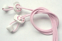 Elastiska skosnören rosa