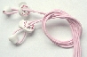 Elastiska skosnören rosa