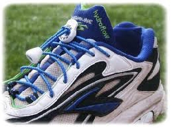 Elastic Shoe Lace Lock Laces blue