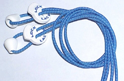 Elastic Shoe Lace Lock Laces blue