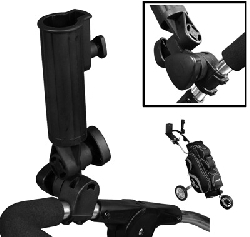 Umbrella holder to CaddieAway carts