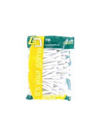 Tees Wooden Long 69 mm white 100-pack