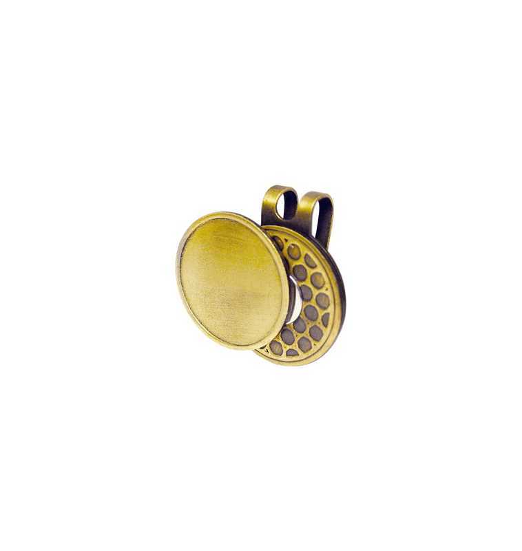 Golf clip magnetisk markeringsknapp 25mm brons Golf clip magnetisk markeringsknapp 25mm brons