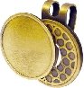 Golf clip magnetisk markeringsknapp 25mm brons