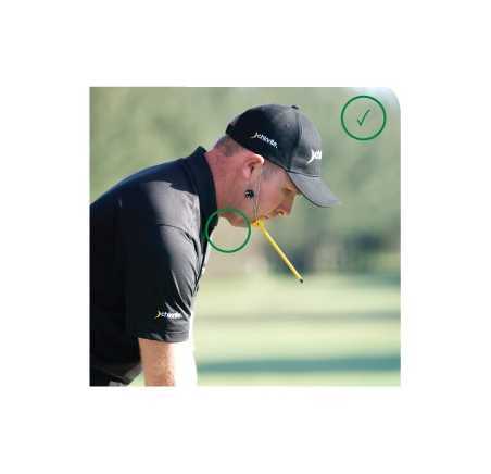 Rätt kroppshållning - hakan på rätt ställe