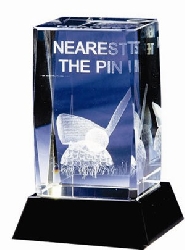 Golf Trophy Crystal Nearest the Pin