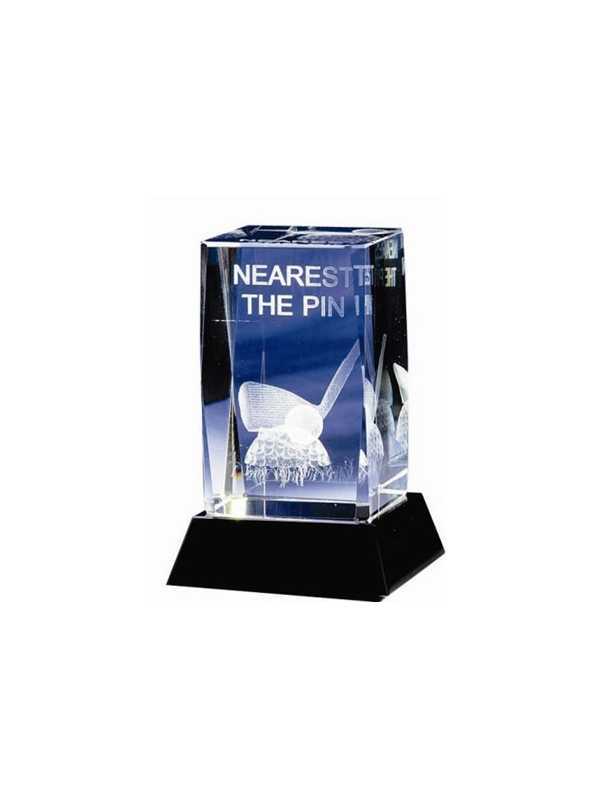 Golf Trophy Crystal Nearest the Pin