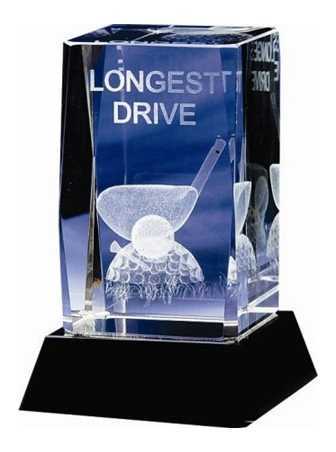 Golf-pris kristall Längsta drive driving competition