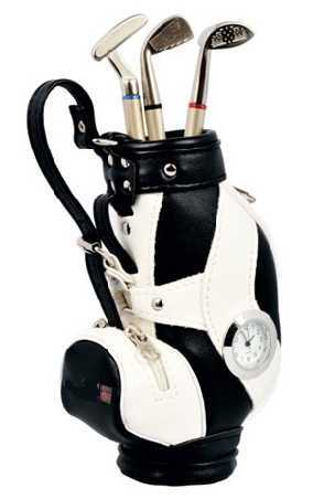 Golf pennhållare med klocka