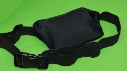 Waist pouch belt running sport expandable black/black
