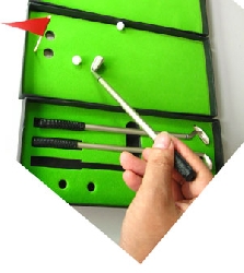 Golfpennor 3-pack med golfgreen