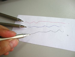 Golfpennor 3-pack med golfgreen