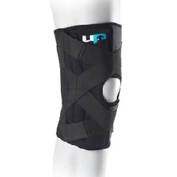Knä-support med stabiliseringsband L
