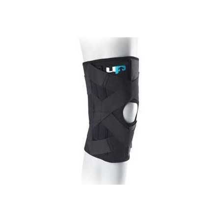 Knä-support med stabiliseringsband L