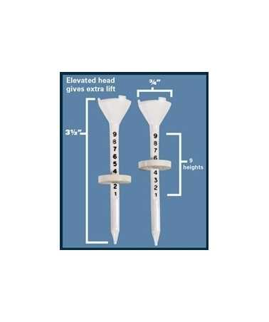 Oversized golf tee heads 6-pack