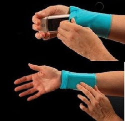 Wrist Pocket Elastic one-size-fits-all navy