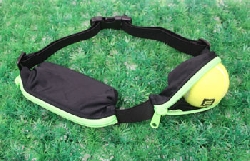 Waist pouch belt running sport expandable double bl/gr