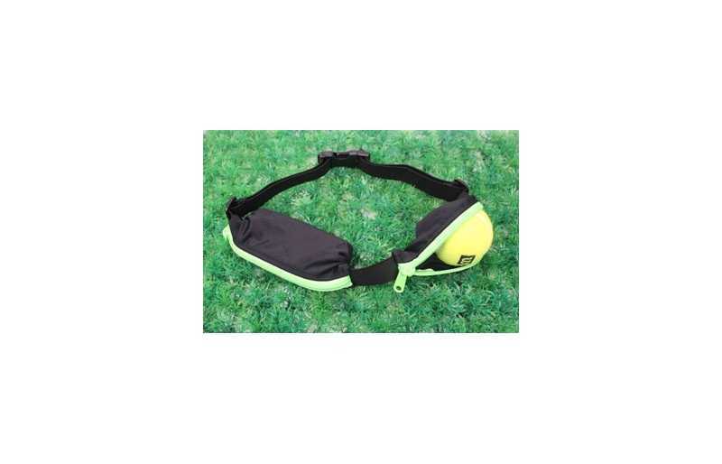 Waist pouch belt running sport expandable double bl/gr