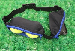 Waist pouch belt running sport expandable double bl/blue