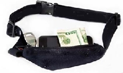 Waist pouch belt running sport expandable double bl/blue