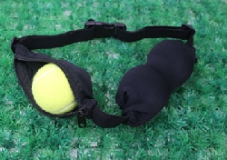 Waist pouch belt running sport expandable double bl/bl