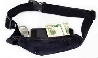 Waist pouch belt running sport expandable double bl/bl