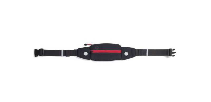 Runner's Waist Belt black/red