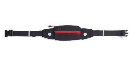 Runner's Waist Belt black/red